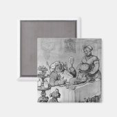 Eine gute Mahlzeit, Magnet (Vorderseite/Rückseite)