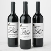 Eine gute Partnerschaft mit einer Master-Graduiert Weinetikett (Flaschen)