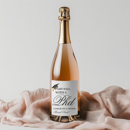 Eine gute Partnerschaft mit einer Master-Graduiert Weinetikett