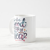 "Eine gute Tasse Tee - Niedliche handgeschriebene (Vorderseite Links)