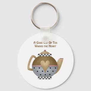 Eine gute Tasse Tee wärmt das Herz Schlüsselanhänger