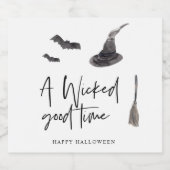 Eine gute Zeit | Frohe Halloween Bierflaschenetikett (Einzelnes Label)