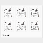 Eine gute Zeit | Frohe Halloween Quadratischer Aufkleber (Blatt)