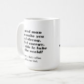 Eine guter Mann-lustige Kaffee-Tasse Kaffeetasse (Vorderseite Links)