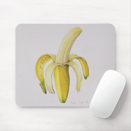 Eine Hälfte-abgezogene Banane 1997 Mousepad (Mit Mouse)