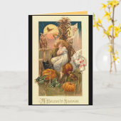 Eine Halloween-Albtraum-Karte Karte (Gelbe Blume)