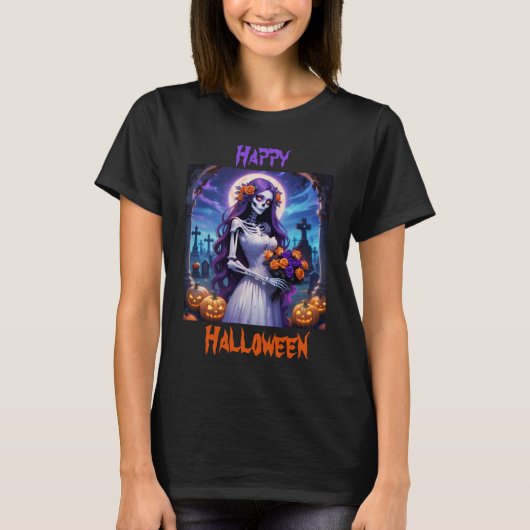 Eine Halloween-Braut T-Shirt (Vorderseite)