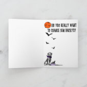 Eine Halloween-Entscheidung Karte (Innenseite)