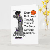 Eine Halloween-Entscheidung Karte (Gelbe Blume)