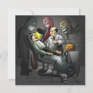Eine Halloween-Nacht beim Zahnarzt Karte
