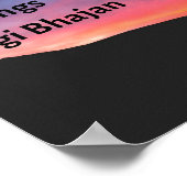 "Eine Haltung der Dankbarkeit.." Poster (Ecke)