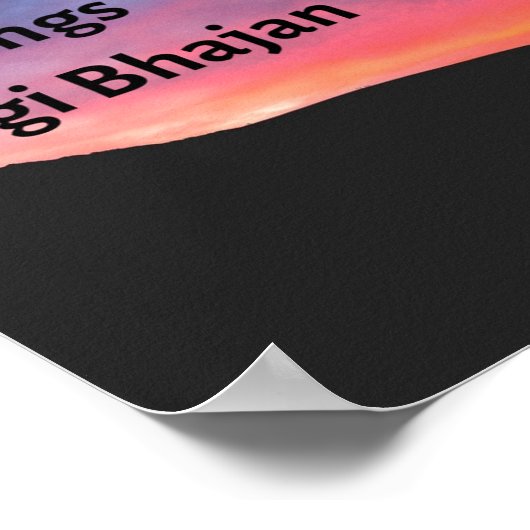 "Eine Haltung der Dankbarkeit.." Poster (Ecke)