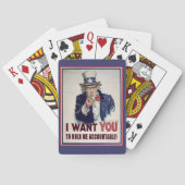 Eine Hand für Uncle Sam Spielkarten (Rückseite)