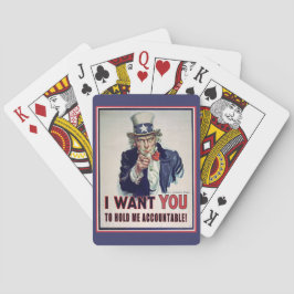 Eine Hand für Uncle Sam Spielkarten