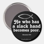 Eine Hand in der Hand wird schlecht gotGod316.com Magnet (Vorderseite/Rückseite)