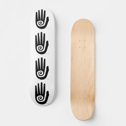 Eine Hand Ja:göh! Skateboard (Vorderseite)