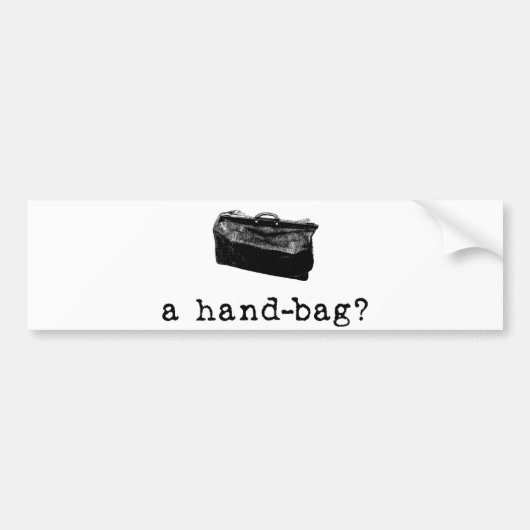 Eine Handtasche? Autoaufkleber (Vorne)