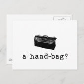Eine Handtasche? Postkarte (Vorne/Hinten)