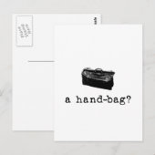 Eine Handtasche? Postkarte (Vorne/Hinten)