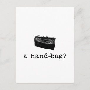 Eine Handtasche? Postkarte