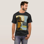 Eine Handvoll Bananen - Monkey Clint (schwarzes T-Shirt (Vorne ganz)