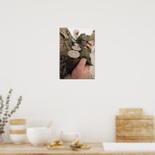 Eine Handvoll mit 40 mm Granaten Poster (Küche)