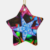 Eine Handvoll Sterne Keramik Ornament (Links)