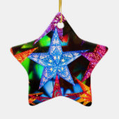 Eine Handvoll Sterne Keramik Ornament (Hinten)