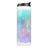 *~* Eine Handzeichnung und Wasserfarbe Mandala Thermosbecher (Nach links gedreht)