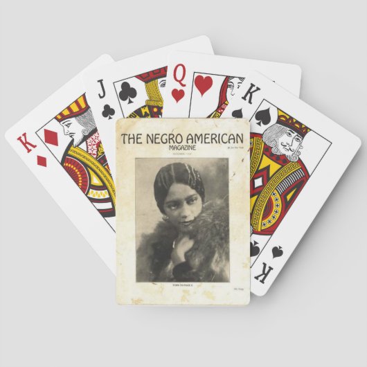 Eine Harlem-Renaissance-Zeitschrift Spielkarten (Rückseite)