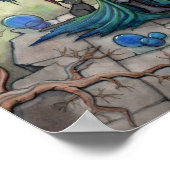 Eine Harvest Moon Gothic Fantasy Faidies Art Poster (Ecke)