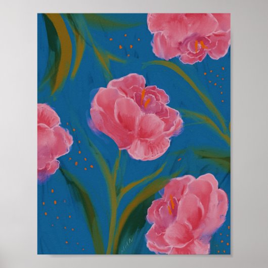 Eine hawaiianische Blumenlandschaft Poster (Vorne)