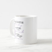 Eine Hebamme muss besitzen…. Kaffeetasse (Vorderseite Links)