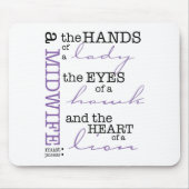 Eine Hebamme muss besitzen…. Mousepad (Vorne)