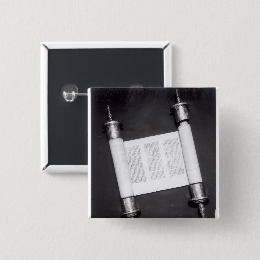 Eine hebräische Rolle Button (Vorne & Hinten)