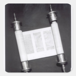 Eine hebräische Rolle Quadratischer Aufkleber