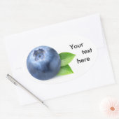 Eine Heidelbeere Ovaler Aufkleber (Umschlag)