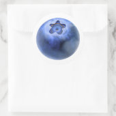 Eine Heidelbeere Runder Aufkleber (Tasche)