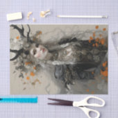 Eine heidnische Göttin mit Antlern entweiden Seidenpapier (Handwerk)