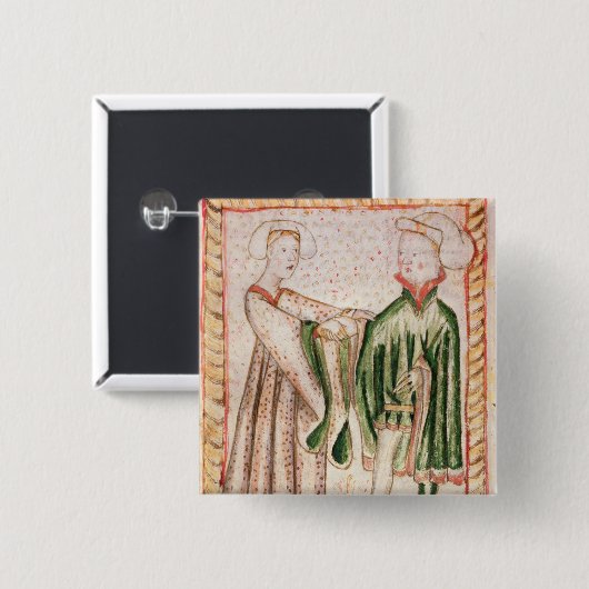 Eine Heirat Button (Vorne & Hinten)