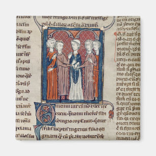 Eine Heirat-Szene, von 'Decrets de Gratien' Magnet