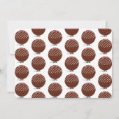 Eine heiße Schokoladenbombe 1. Geburtstag Einladung (Rückseite)