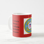 Eine Held-Tasse - Ehren der US-Küstenwache Kaffeetasse (Vorderseite Links)