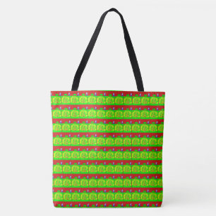 Eine helle, grüne, fröhliche Tasche