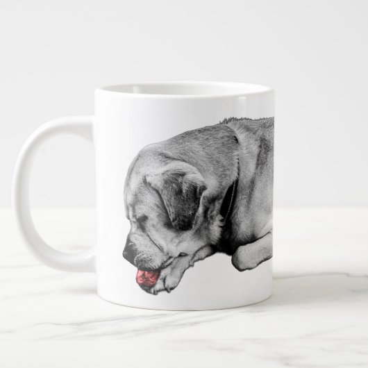 Eine helle Pause Jumbo-Tasse (Links)