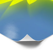 eine helle Sonnenblume Poster (Ecke)