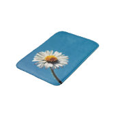 Eine helle, weiße Dämmerung unter einem großen bla Badematte (Schrägansicht)