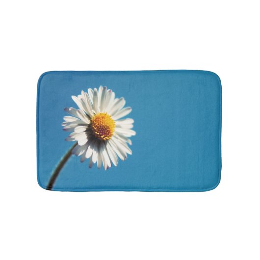 Eine helle, weiße Dämmerung unter einem großen bla Badematte (Vorderseite)