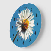 Eine helle weiße Dämmerung unter einem großen blau Große Wanduhr (Winkel)