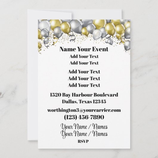 EINE HELLE ZUKUNFT! EINLADUNG (Rückseite)